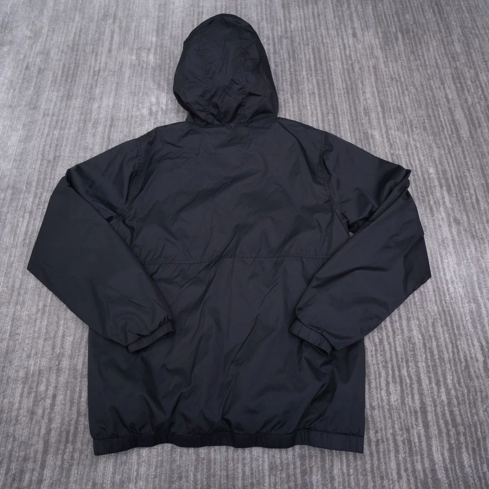 Volcom Ermont Windbreaker Jacket Mens Medium Black Water Resistant Hooded Zip Up